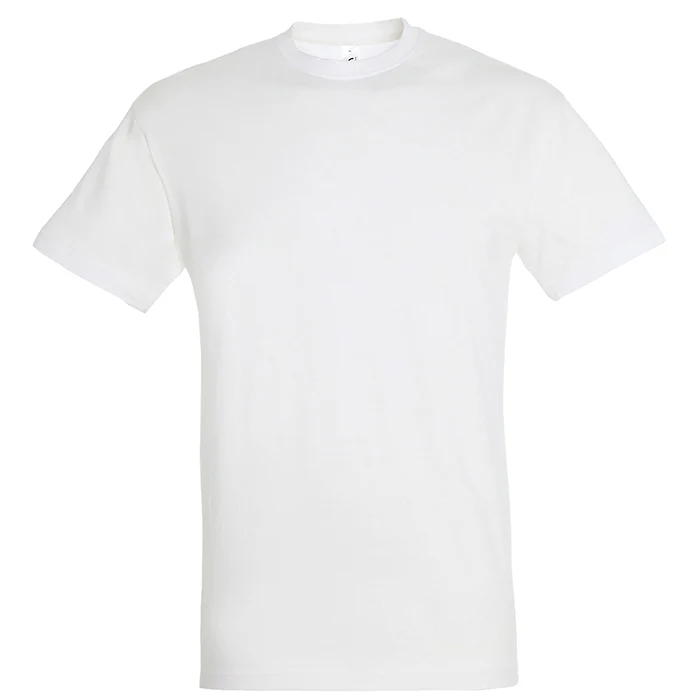 Camiseta básica personalizada unisex · Blanco · Frontal Camiseta básica personalizada unisex · Blanco · Frontal