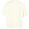 camiseta oversize blanco crema mujer por detrás