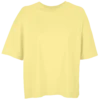 camiseta oversize amarillo pálido mujer