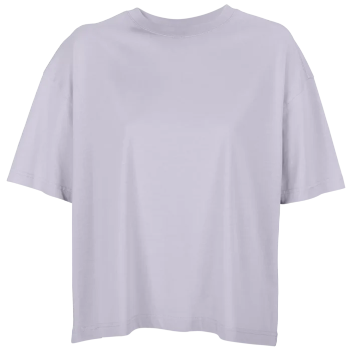 camiseta oversize lila mujer