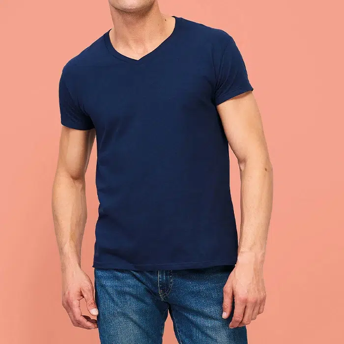 Camiseta cuello pico personalizada unisex