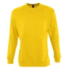 Sudadera sin capucha personalizada unisex amarilla