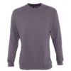 Sudadera sin capucha personalizada unisex gris franela