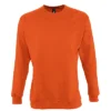 Sudadera sin capucha personalizada unisex naranja