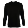 Sudadera sin capucha personalizada unisex negro