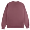 sudadera sin capucha relax personalizada burdeos detrás
