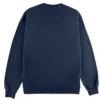 sudadera sin capucha relax personalizada maritime blue detrás