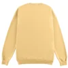 sudadera sin capucha relax personalizada mostaza detrás