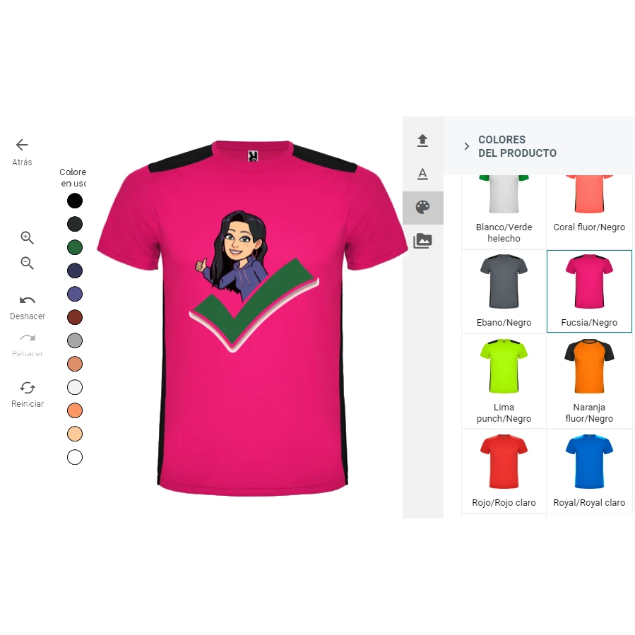 Camiseta técnica bicolor mujer personalizada - Disowned factory