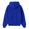 Sudadera con capucha oversize azul royal personalizada detrás