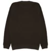sudadera sin capucha oversize personalizada black coffee detrás