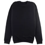 sudadera sin capucha oversize personalizada black delante