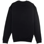 sudadera sin capucha oversize personalizada black detrás