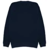 sudadera sin capucha oversize personalizada maritime blue detrás
