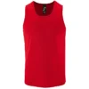Camiseta deportiva tirantes personalizada hombre rojo