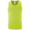 Camiseta deportiva tirantes personalizada hombre verde manzana