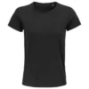 Camiseta ecológica personalizada mujer delante negro