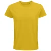 Camiseta orgánica personalizada hombre amarillo