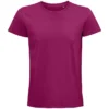 Camiseta orgánica personalizada hombre fucsia