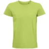 Camiseta orgánica personalizada hombre verde manzana