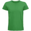 Camiseta orgánica personalizada hombre verde pradera