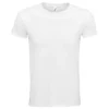 Camiseta orgánica personalizada unisex blanco delante