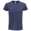 Camiseta orgánica personalizada unisex marino delante