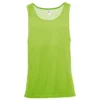 Camiseta sin mangas personalizada unisex verde delante