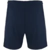 Pantalon corto con cremallera personalizado azul marino detrás