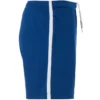 Pantalon corto con cremallera personalizado azul royal derecha