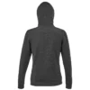 Sudadera con capucha de mujer personalizada antracita mezcla detrás