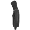 Sudadera con capucha de mujer personalizada antracita mezcla izda