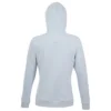 Sudadera con capucha de mujer personalizada azul crema detrás