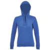 Sudadera con capucha de mujer personalizada azul royal delante