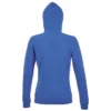 Sudadera con capucha de mujer personalizada azul royal detrás