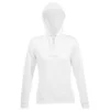 Sudadera con capucha de mujer personalizada blanco delante