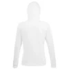 Sudadera con capucha de mujer personalizada blanco detrás
