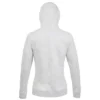 Sudadera con capucha de mujer personalizada ceniza detrás