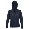 Sudadera con capucha de mujer personalizada french marino delante