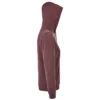 Sudadera con capucha de mujer personalizada granate dcha