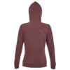 Sudadera con capucha de mujer personalizada granate detrás