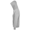 Sudadera con capucha de mujer personalizada gris mezcla izda