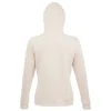 Sudadera con capucha de mujer personalizada rosa crema detrás