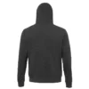 Sudadera con capucha para hombre personalizada antracita mezcla detrás