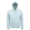 Sudadera con capucha para hombre personalizada azul crema delante