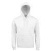 Sudadera con capucha para hombre personalizada blanco delante