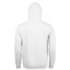 Sudadera con capucha para hombre personalizada blanco detrás