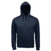 Sudadera con capucha para hombre personalizada denim jaspeado delante