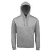 Sudadera con capucha para hombre personalizada gris mezcla delante