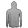 Sudadera con capucha para hombre personalizada gris mezcla detrás